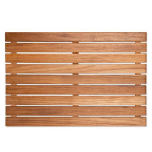 Homeroots 20" Premium Teak Shower Bath Mat   402204