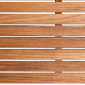 Homeroots 20" Premium Teak Shower Bath Mat   402204