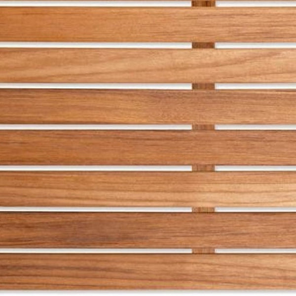 Homeroots 20" Premium Teak Shower Bath Mat   402204