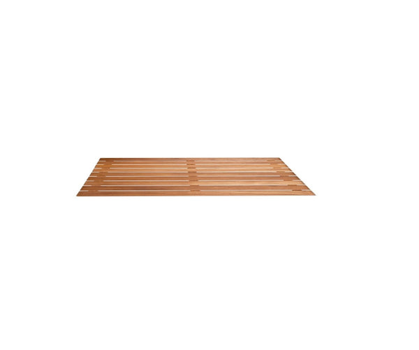 Homeroots 20" Premium Teak Shower Bath Mat   402204