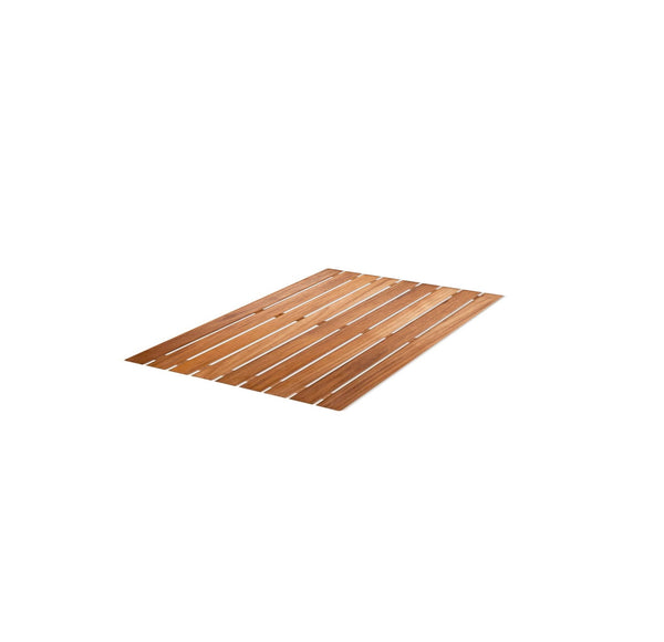 Homeroots 20" Premium Teak Shower Bath Mat   402204