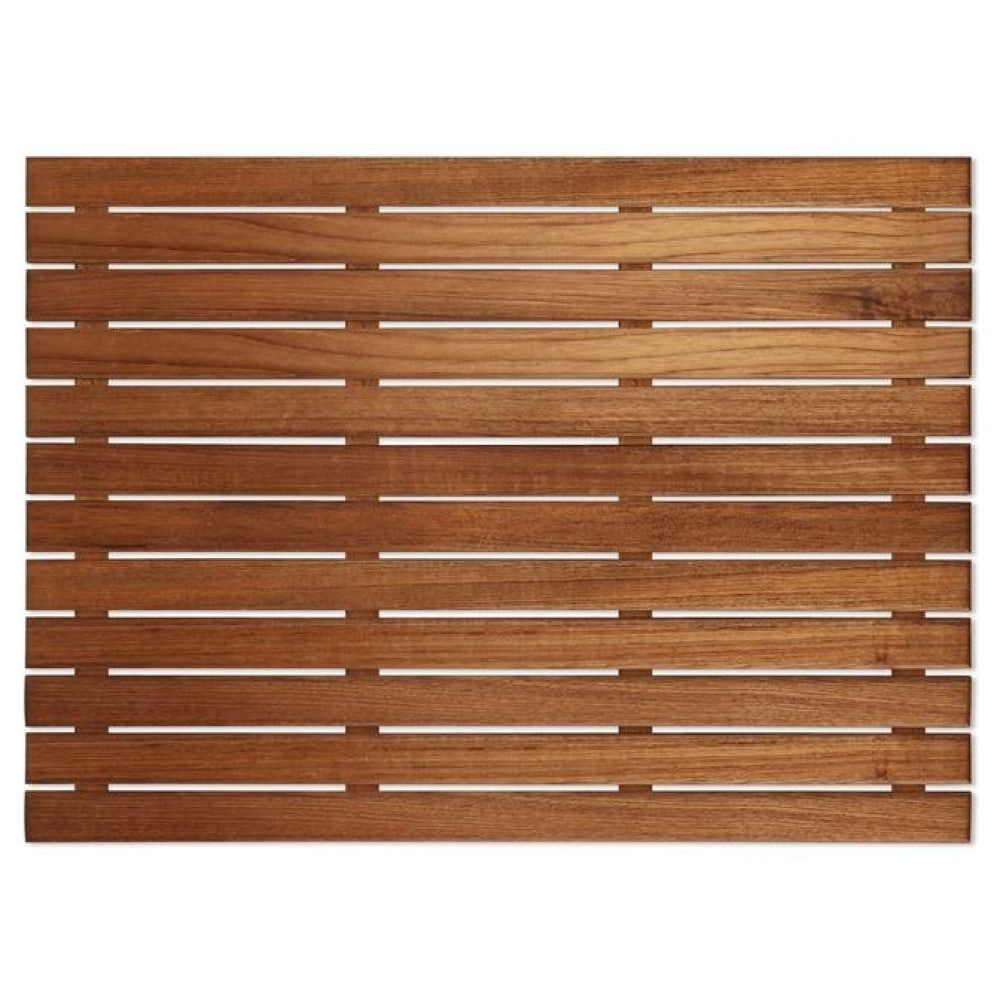 Homeroots 25" Premium Teak Shower Bath Mat   402205