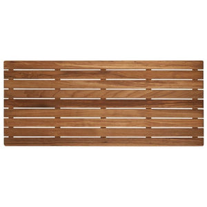 Homeroots 32" Premium Teak Shower Bath Mat   402206