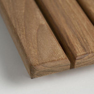 Homeroots 32" Premium Teak Shower Bath Mat   402206