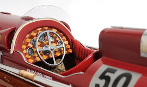 Homeroots 10" Wood Brown Ferrary Hydroplane Rc Ready Boat Hand Painted Decorative Boat  Solid Wood 402238