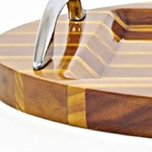 Homeroots 2" Natural Solid Wood Chris Craft Hand Painted Sculpture  Solid Wood 402242