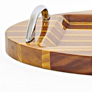 Homeroots 2" Natural Solid Wood Chris Craft Hand Painted Sculpture  Solid Wood 402242