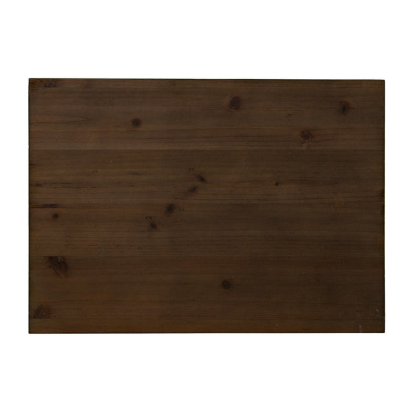 Homeroots 19" Black And Brown Wood And Iron End Table   402271