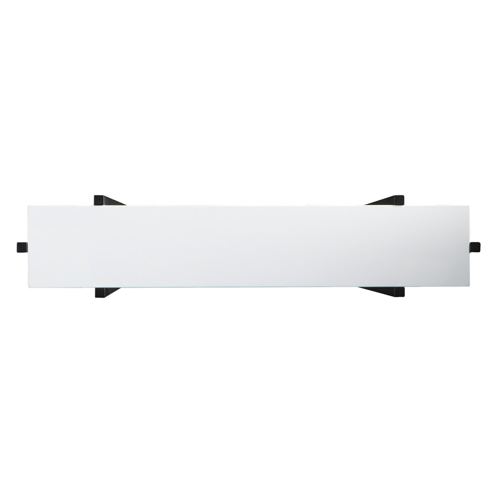 Homeroots 36" White And Black Frame Console Table   402361