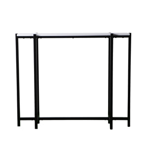 Homeroots 36" White And Black Frame Console Table   402361