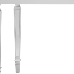HomeRoots 45" Silver Mirrored Glass Console Table - Contemporary Free-Form Design for Stylish Storage & Décor 402400