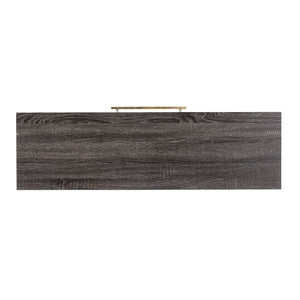 Homeroots 48" Gray And Gold Frame Console Table And Drawers   402406