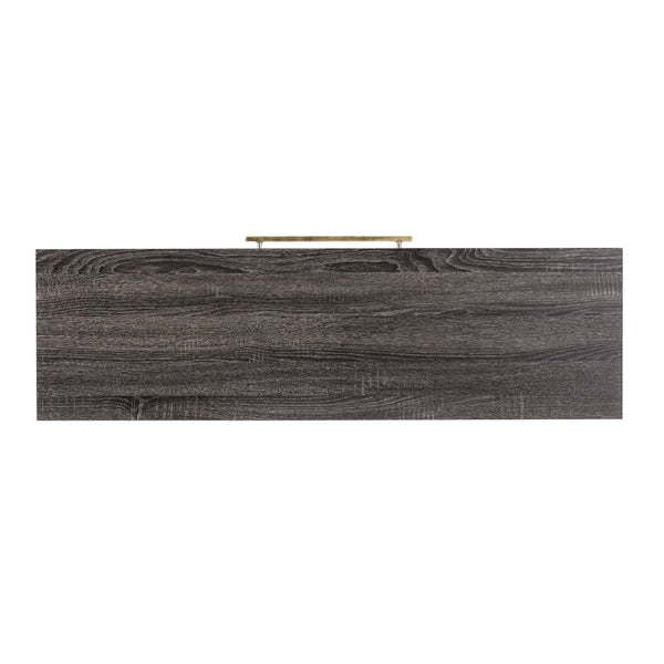 Homeroots 48" Gray And Gold Frame Console Table And Drawers   402406