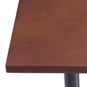 Homeroots 56" Espresso And Black Console Table   402407