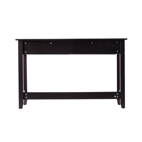 Homeroots 48" Black Console Table And Drawers   402419