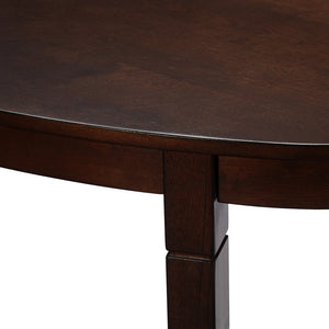 Homeroots 48" Brown Half Circle Console Table With Storage   402434