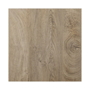 Homeroots 20" Natural Wood Manufactured Wood And Iron Square End Table   402461