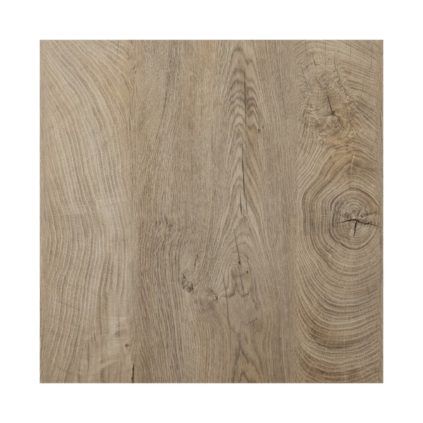 Homeroots 20" Natural Wood Manufactured Wood And Iron Square End Table   402461