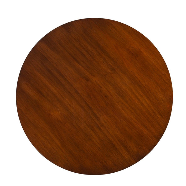 HomeRoots 23" Rustic Brown Solid Wood End Table with Iron Base – Versatile Accent for Living Spaces & Décor 402464