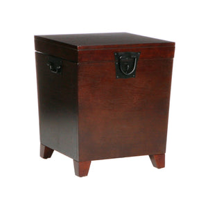HomeRoots 24" Brown Solid Wood Square End Table – Versatile Nightstand & Accent Table for Cozy Spaces 402472