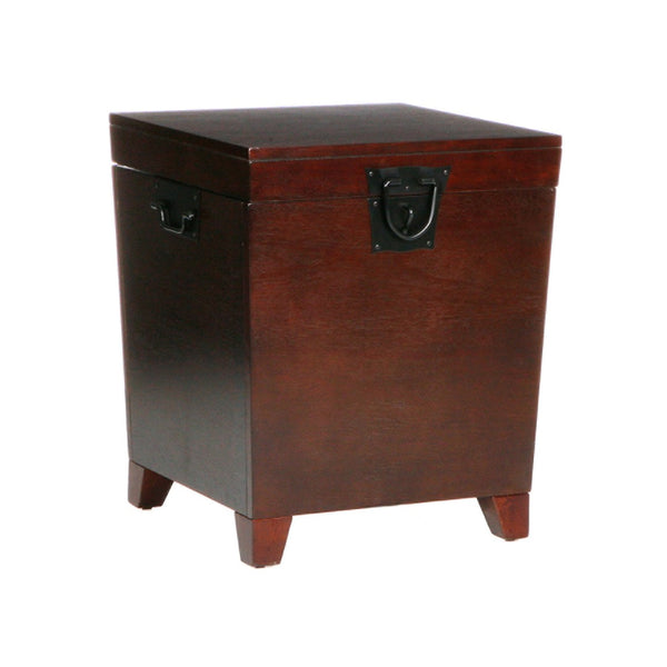 HomeRoots 24" Brown Solid Wood Square End Table – Versatile Nightstand & Accent Table for Cozy Spaces 402472