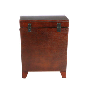 HomeRoots 24" Brown Solid Wood Square End Table – Versatile Nightstand & Accent Table for Cozy Spaces 402472