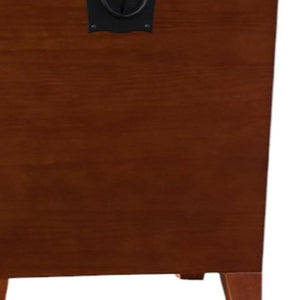 HomeRoots 24" Solid Wood Square End Table - Versatile Brown Nightstand with Storage & Rustic Charm for Any Room 402475