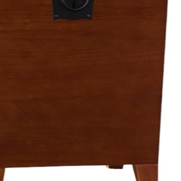 HomeRoots 24" Solid Wood Square End Table - Versatile Brown Nightstand with Storage & Rustic Charm for Any Room 402475