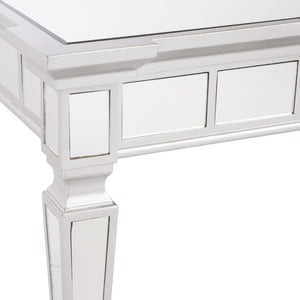 Homeroots 24" Silver Glass Square End Table   402482