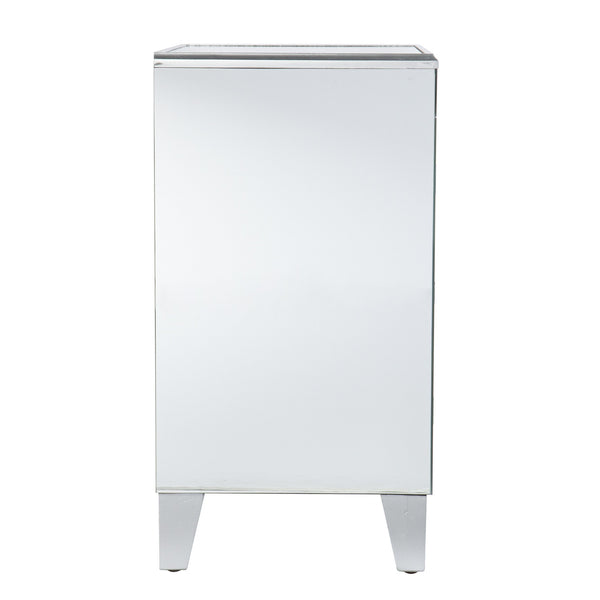 Homeroots 26" Silver End Table With Three Drawers   402511