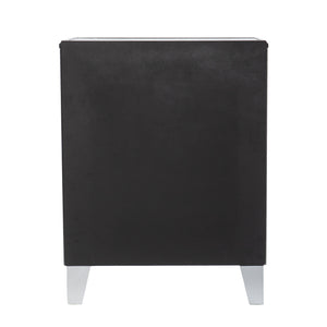 Homeroots 26" Silver End Table With Three Drawers   402511