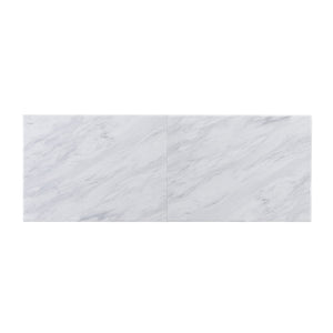 Homeroots Black And White 70" Rolling Kitchen Island  Manufactured Wood 402560