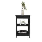 English Elm Side Table Rossville, Living Room, Black