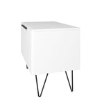 Manhattan Comfort Beekman Mid-Century Modern Accent Cabinet White 402AMC198