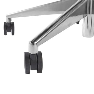 EuroStyle Oroblanco Ergonomic Mesh Task Chair with Synchro Tilt and Polished Aluminum Base Black/Polished Aluminum 402B