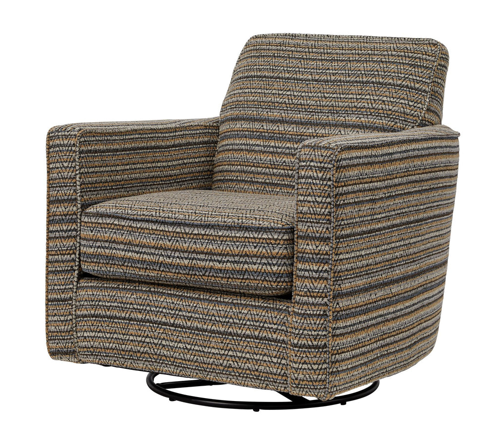 Fusion Lonestar Chindi Storm Swivel Glider Chair - Stylish, Durable & Comfortable 360° Motion Seating Multi Ws ,2% Polyester,98% Polypropylene 402g Chindi Storm Swivel Glider