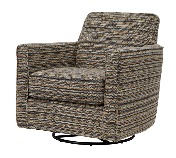 Fusion Lonestar Chindi Storm Swivel Glider Chair - Stylish, Durable & Comfortable 360° Motion Seating Multi Ws ,2% Polyester,98% Polypropylene 402g Chindi Storm Swivel Glider