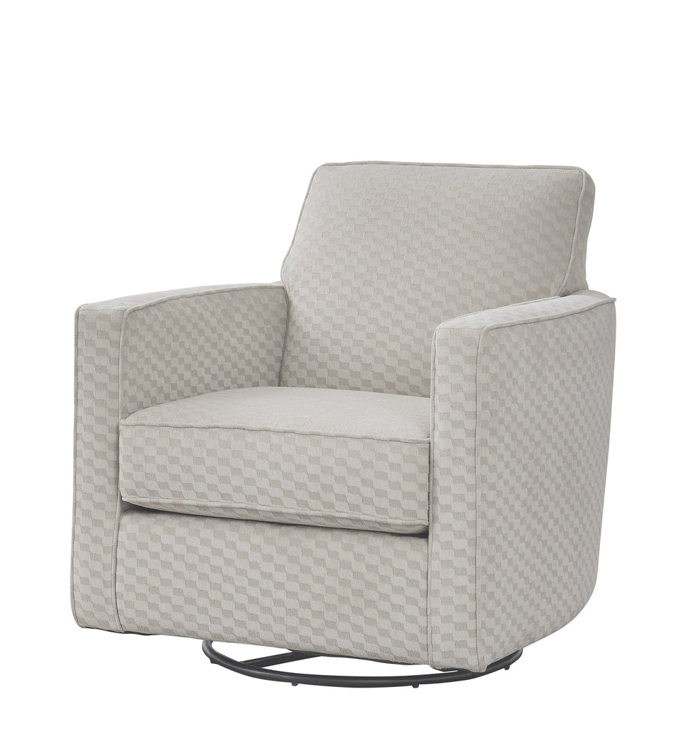 Fusion Samab Mocha Giamatti Oatmeal Swivel Glider Chair – Durable, Comfortable, 360° Motion For Your Home! Taupe S ,59.48% Polyester,19.65%,15.65% Pre,Crcotn,5.22% Pcrpoly 402g Giamatti Oatmeal Swivel Glider