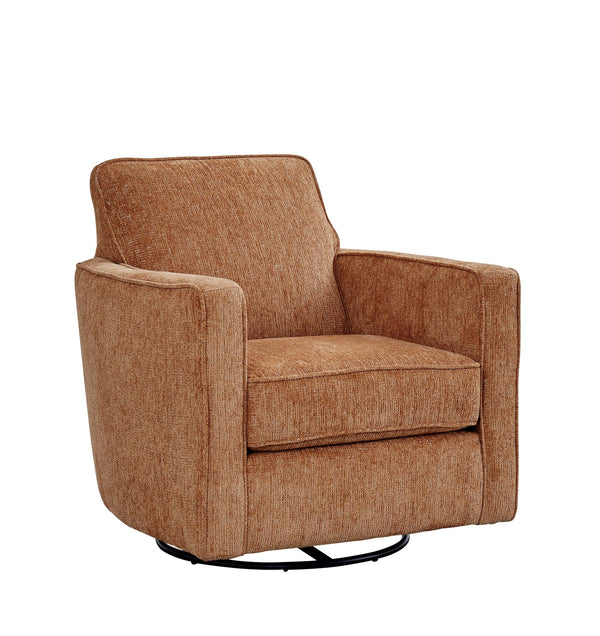 Fusion Wowza Sand Impulse Brandy Swivel Glider Chair - Durable, Stylish, 360-degree Motion & Comfort! Brandy Ws ,100% Polyester 402g Impulse Brandy Swivel Glider