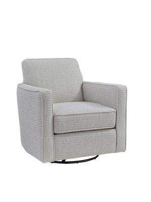 Fusion Hobnob Stitches Cotton Swivel Glider Chair In Stylish Grey And White - Comfortable & Durable Design Grey And White Ws ,100% Polypropylene 402g Stitches Cotton Swivel Glider