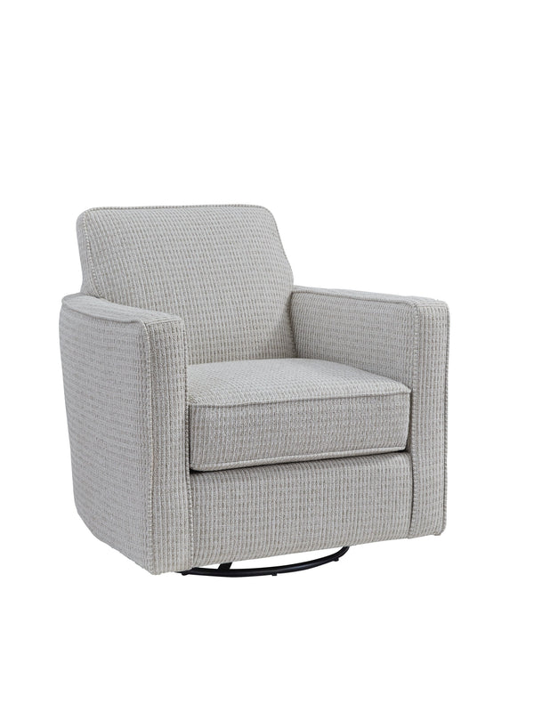 Fusion Hobnob Stitches Cotton Swivel Glider Chair In Stylish Grey And White - Comfortable & Durable Design Grey And White Ws ,100% Polypropylene 402g Stitches Cotton Swivel Glider