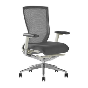 EuroStyle Oroblanco Ergonomic Mesh Task Chair with Synchro Tilt and Polished Aluminum Base Gray/Polished Aluminum 402W