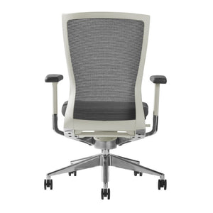 EuroStyle Oroblanco Ergonomic Mesh Task Chair with Synchro Tilt and Polished Aluminum Base Gray/Polished Aluminum 402W