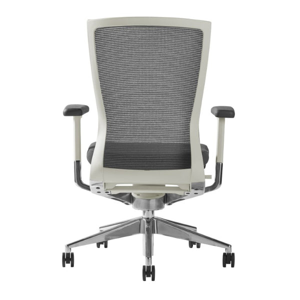 EuroStyle Oroblanco Ergonomic Mesh Task Chair with Synchro Tilt and Polished Aluminum Base Gray/Polished Aluminum 402W