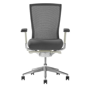EuroStyle Oroblanco Ergonomic Mesh Task Chair with Synchro Tilt and Polished Aluminum Base Gray/Polished Aluminum 402W