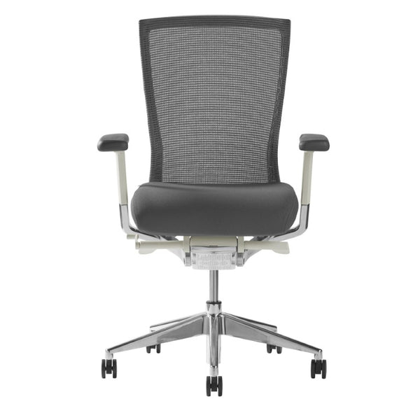 EuroStyle Oroblanco Ergonomic Mesh Task Chair with Synchro Tilt and Polished Aluminum Base Gray/Polished Aluminum 402W