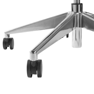 EuroStyle Oroblanco Ergonomic Mesh Task Chair with Synchro Tilt and Polished Aluminum Base Gray/Polished Aluminum 402W