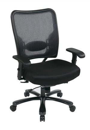 OSP Home Furnishings Big Tall Heavy Duty Ergonomic Office Chair with Mesh Back and 400 Lb Weight Capacity 75-7A773-231