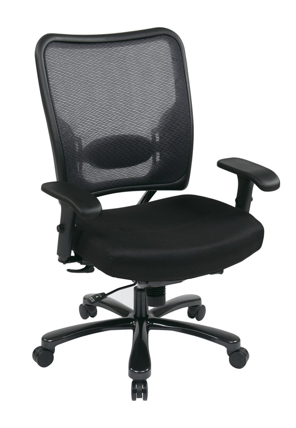 OSP Home Furnishings Big Tall Heavy Duty Ergonomic Office Chair with Mesh Back and 400 Lb Weight Capacity 75-7A773-231