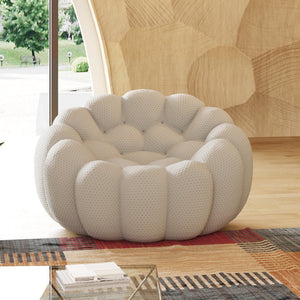English Elm Bubble Modular Armless Sofa Seat In Light-Grey - Cozy, Versatile Design For Stylish Living Spaces B341P320913